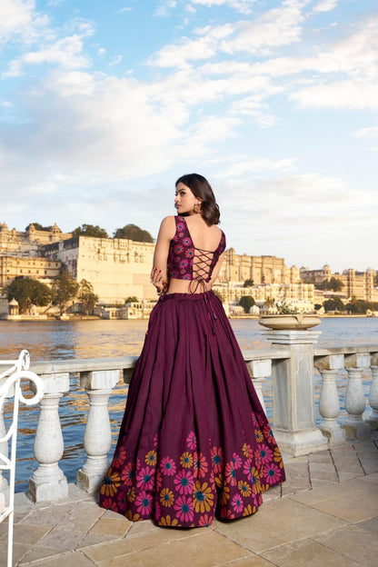Designer Floral Lehenga for Wedding Party