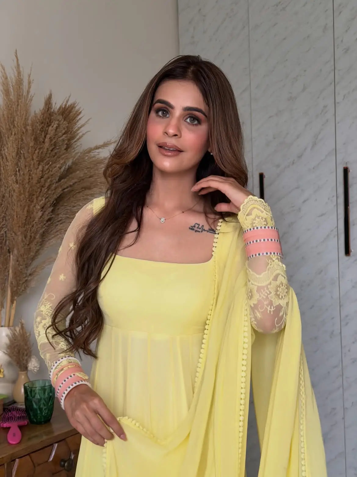 Designer Full Sleeves Maxi Anarkali 