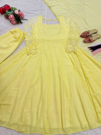 Designer Full Sleeves Maxi Anarkali 