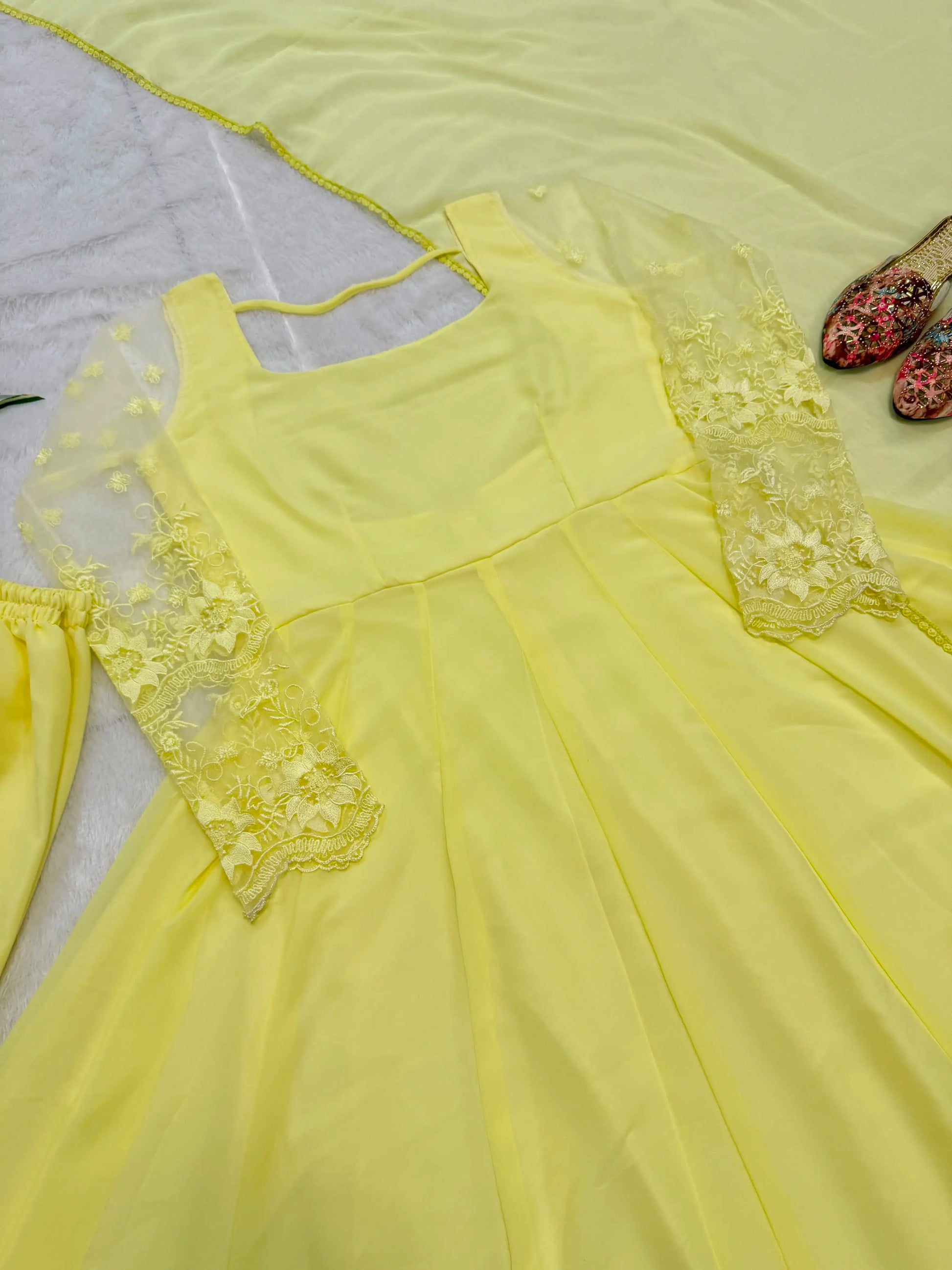 Designer Full Sleeves Maxi Anarkali 