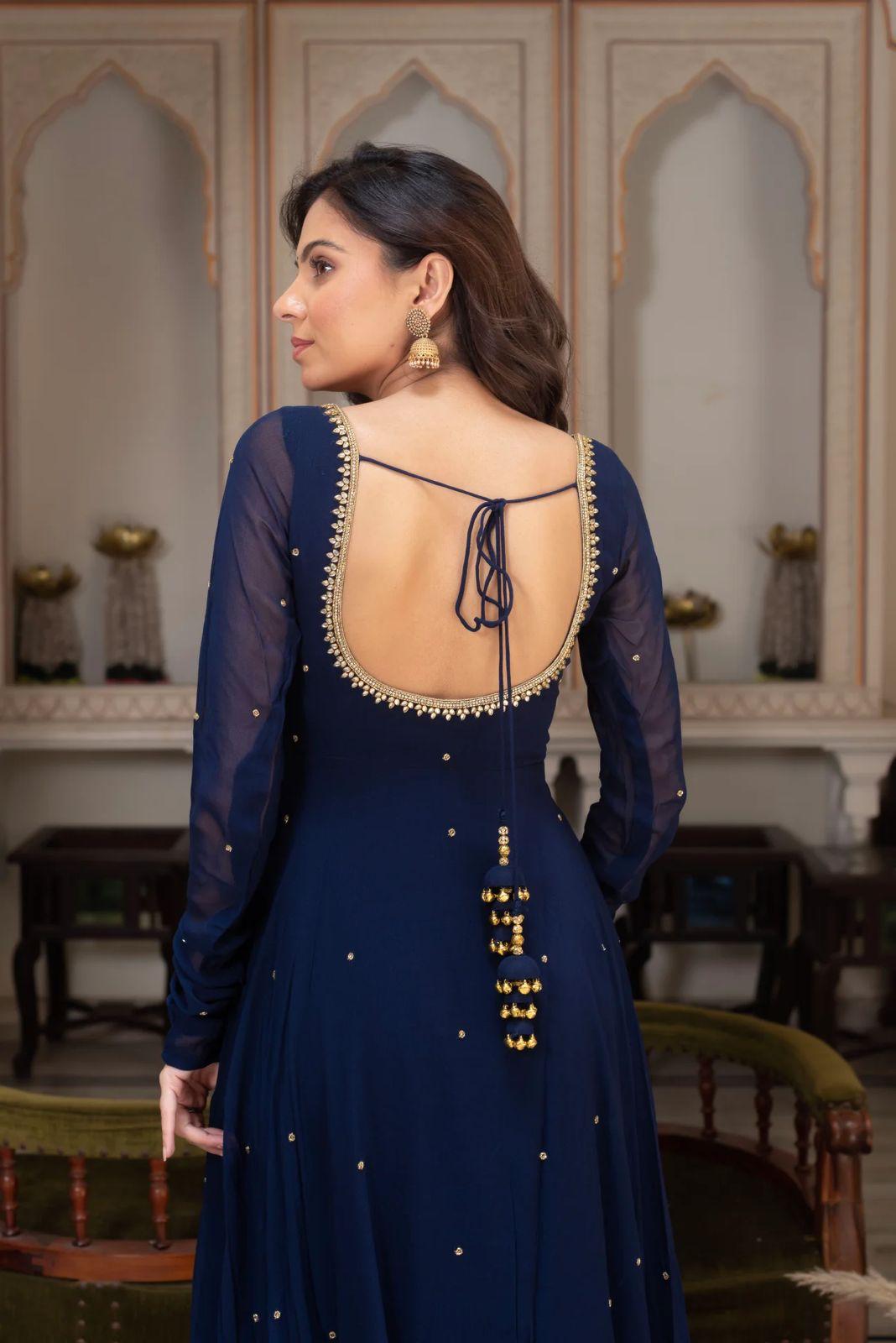 Designer Gown Set  Elegant Ethnic Wear