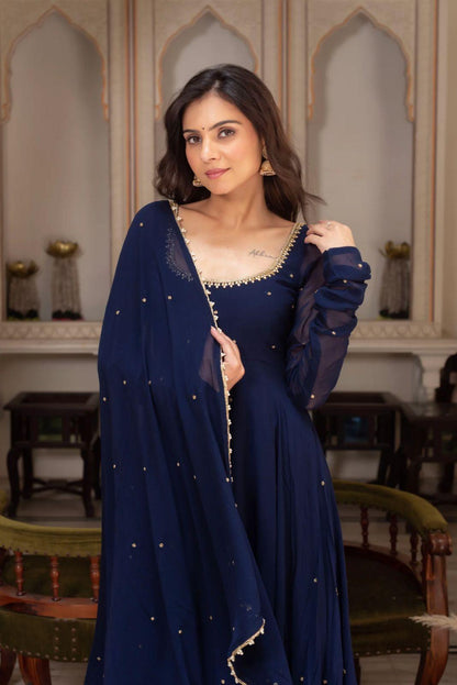 Designer Gown Set  Elegant Ethnic Wear