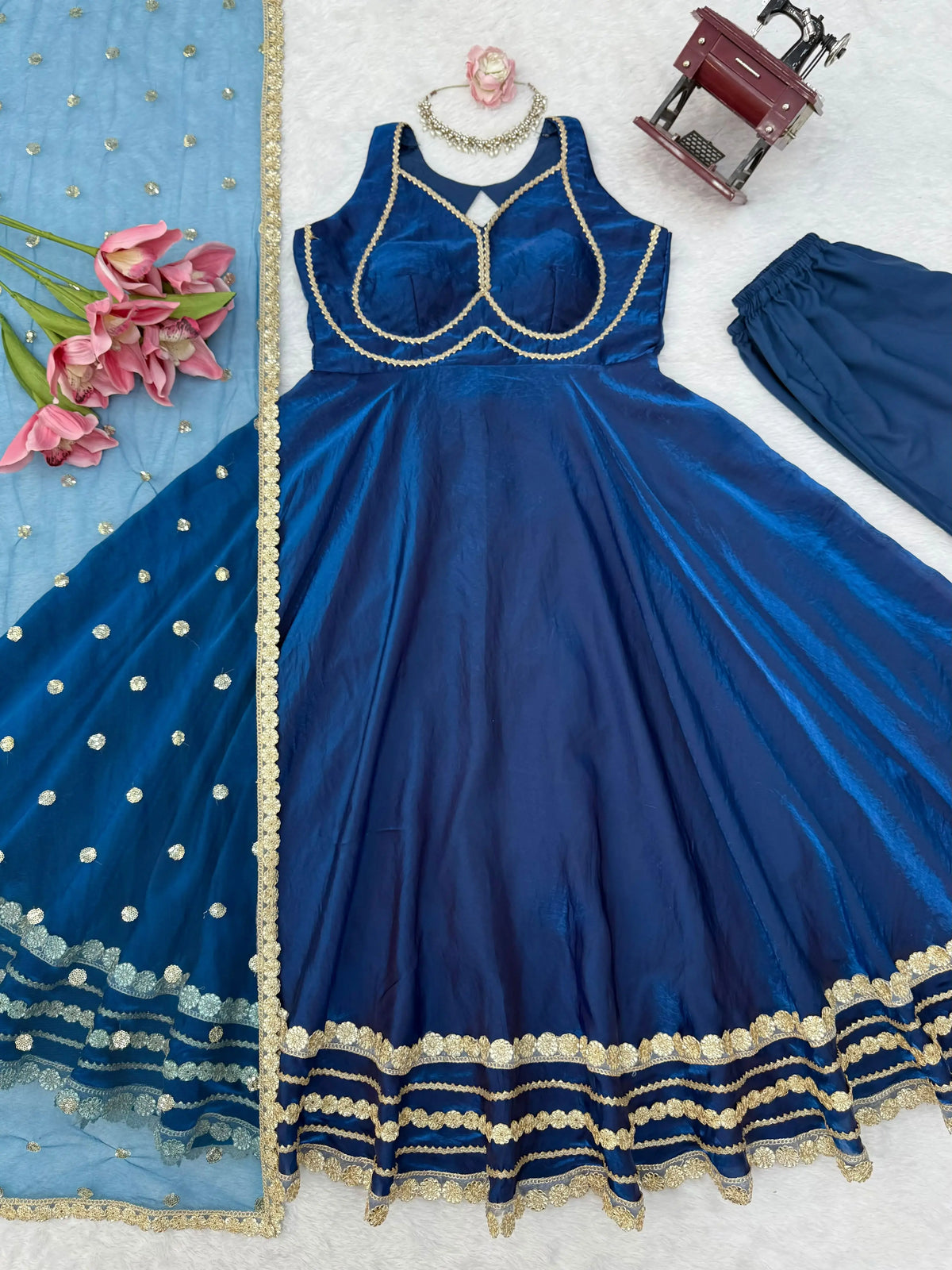 Designer Gown with Pent Set