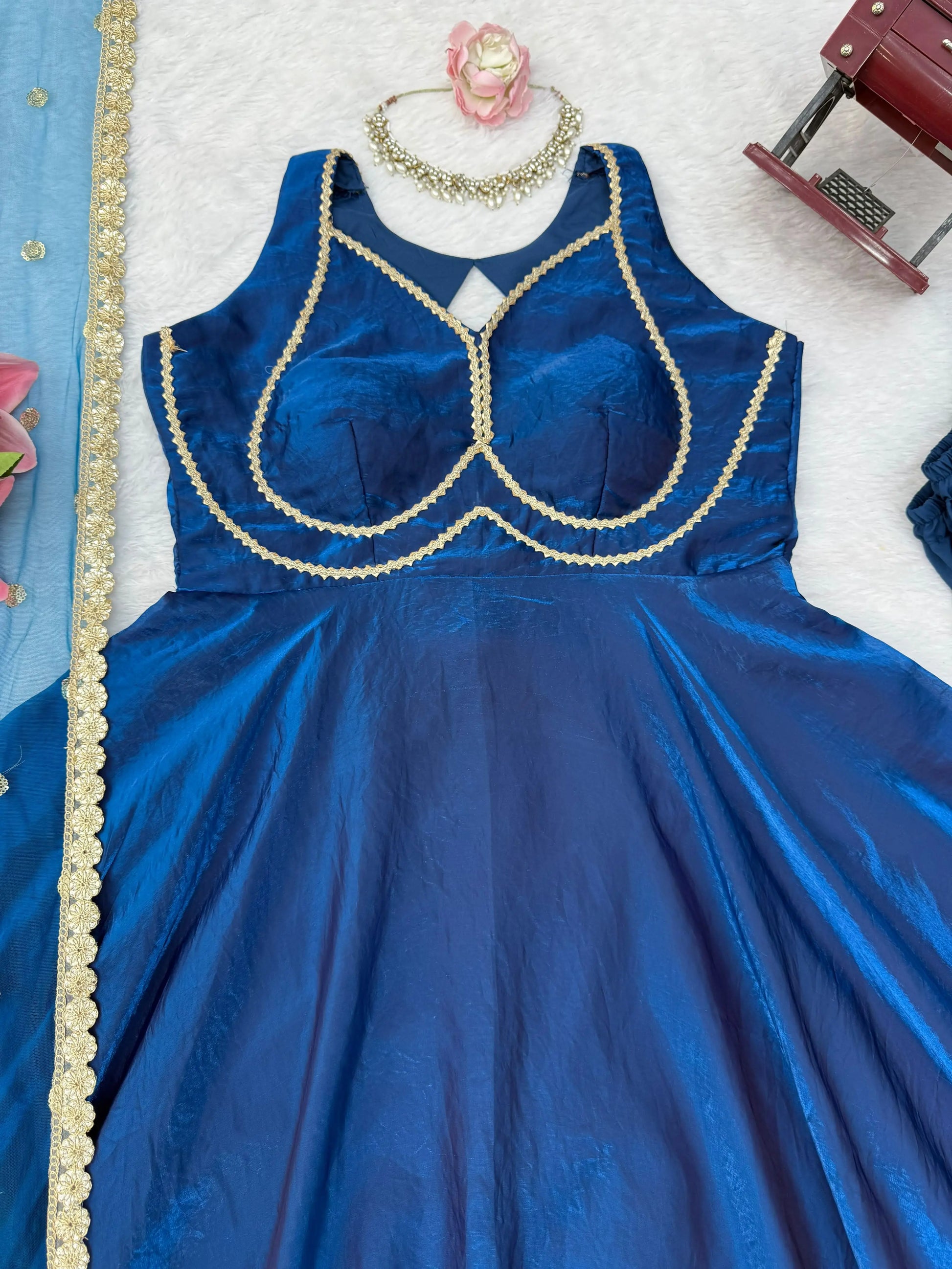 Designer Gown with Pent Set