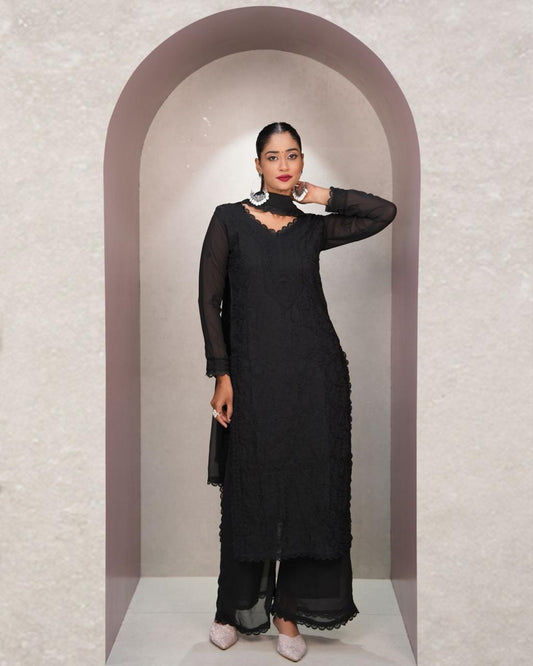 Designer Kurta Palazzo Suit Set for Women