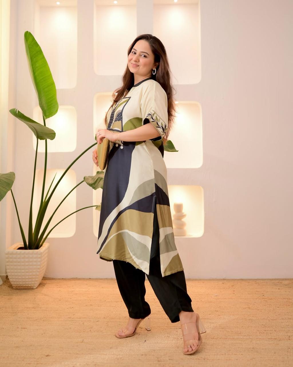 Designer Ladies Co -Ord Set for Office Wear