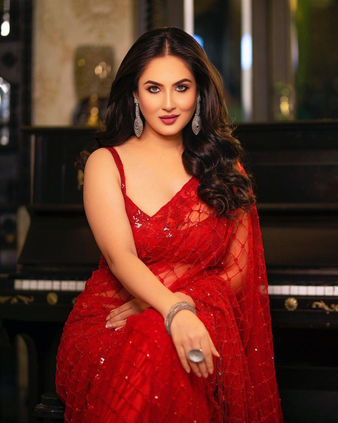 Designer Net Saree for Wedding & Party Function