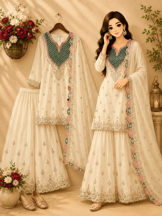 Designer Party Sharara Set