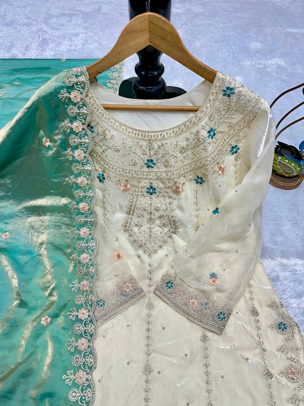 Designer Party Wear Sharara Suit Set