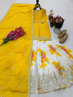 Designer Party Wear Sharara Suit