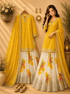 Designer Party Wear Sharara Suit
