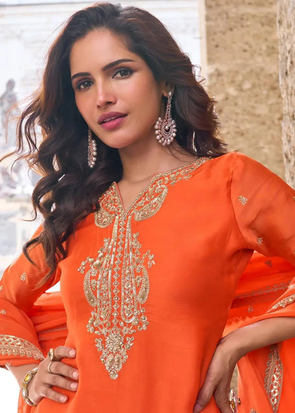 Designer Party Wear Sharara Suit