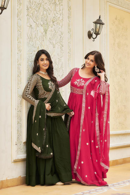 Designer Party Wear & Wedding Gown with Dupatta 