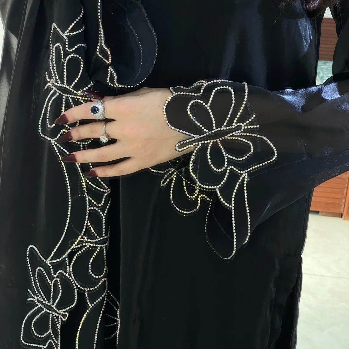 Designer Partywear Top Pant Set with Embroidered Dupatta