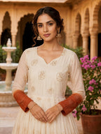 Designer Printed Anarkali Gown