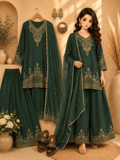 Designer Rangoli Crush Salwar Suit
