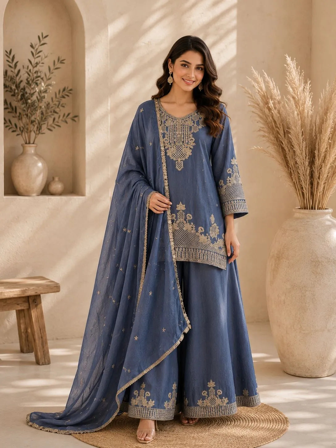 Designer Rangoli Crush Salwar Suit