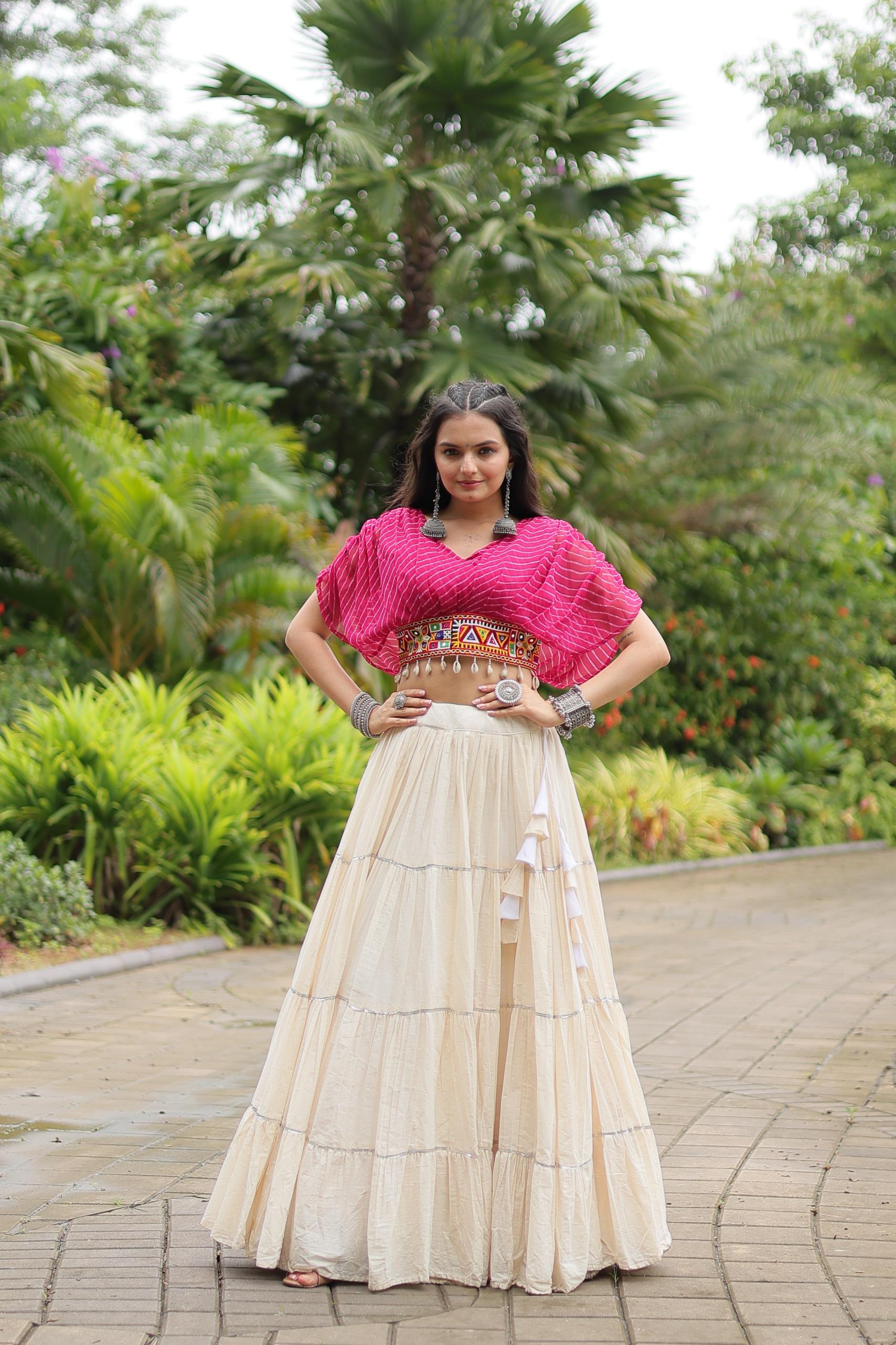 Designer Readymade Cotton Lehenga Choli Set for Women