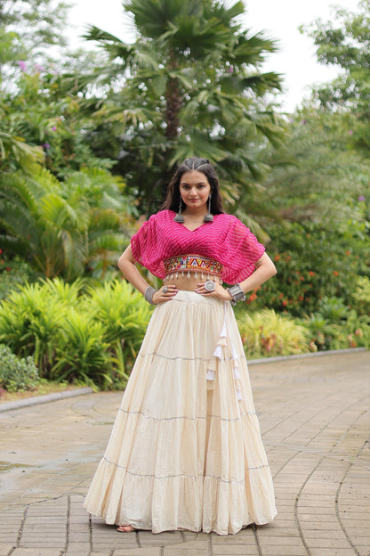 Designer Readymade Cotton Lehenga Choli Set for Women