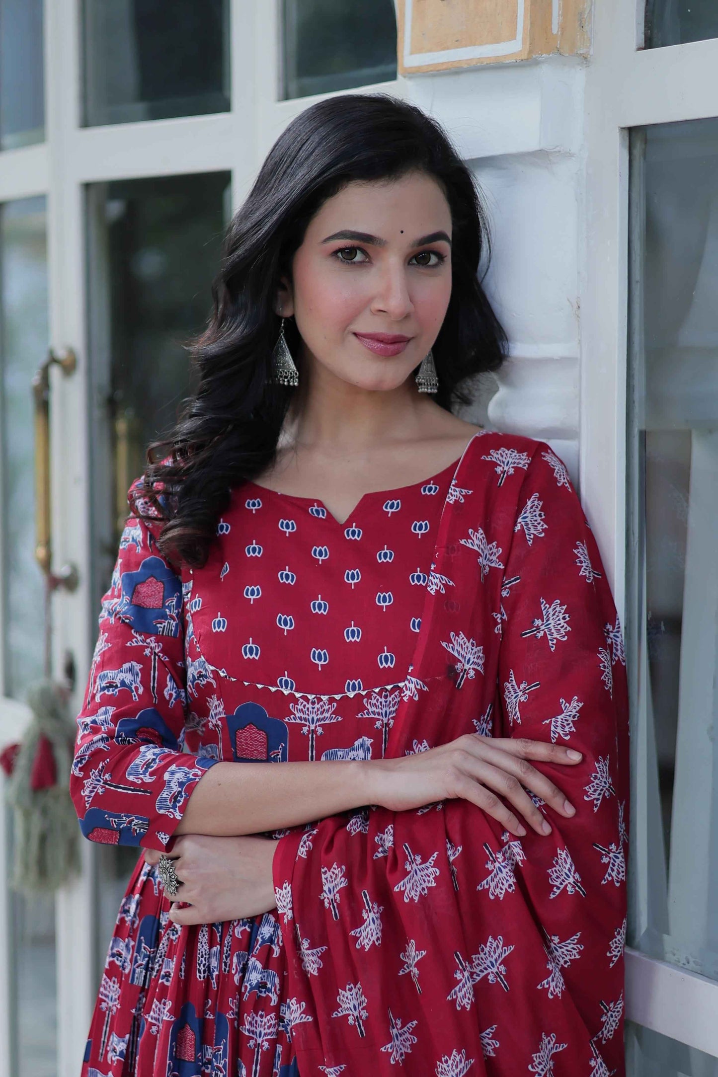 Designer Readymade Kurti Pant Dupatta Set