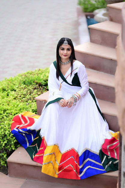 Designer Reyon Navratri Lehenga with Dupatta & Blouse