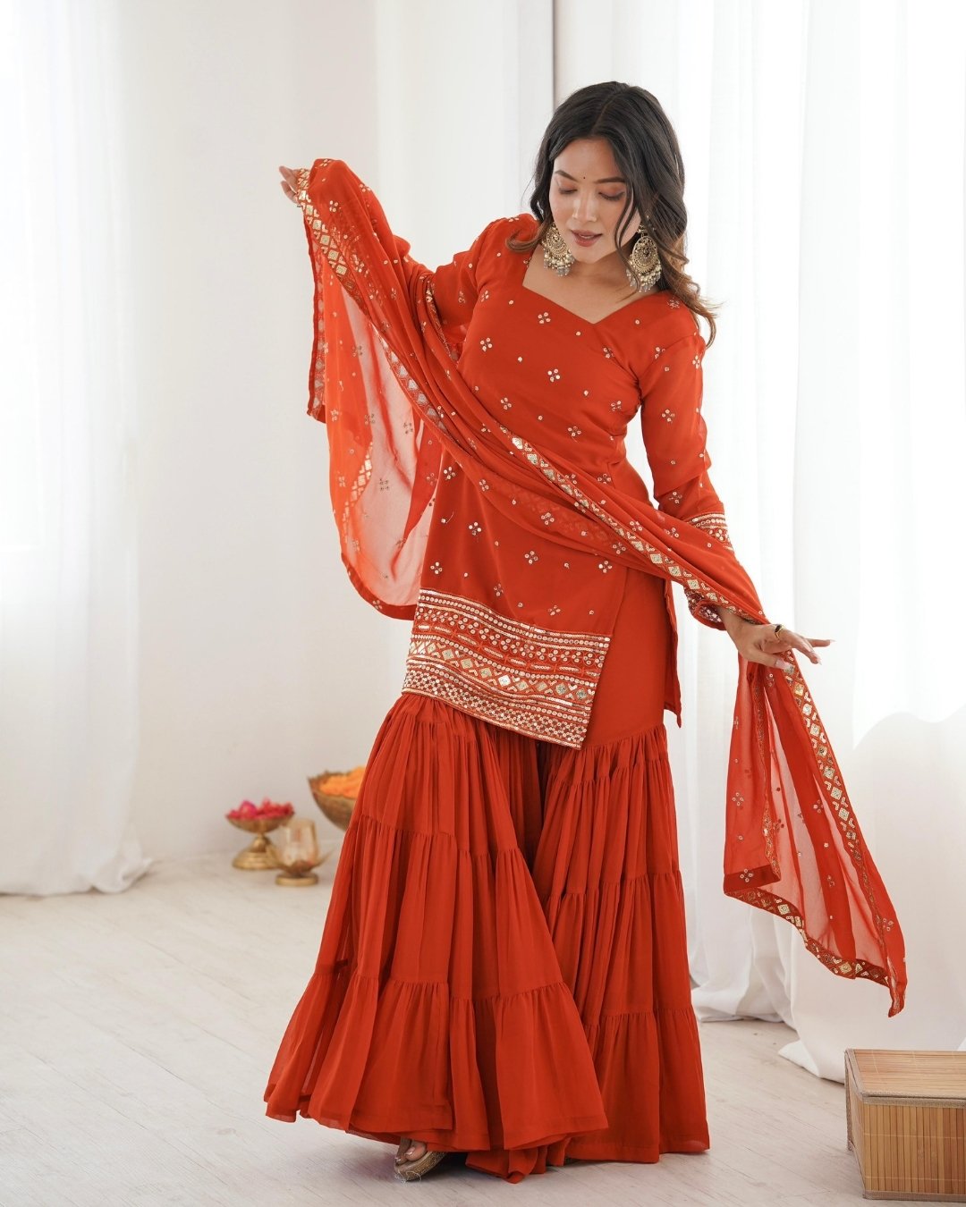 Designer Sharara Suit Set