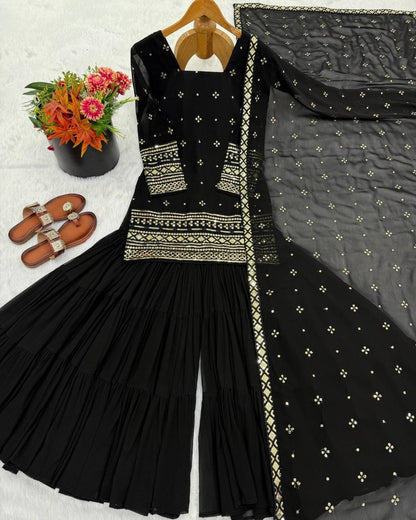 Designer Sharara Suit Set