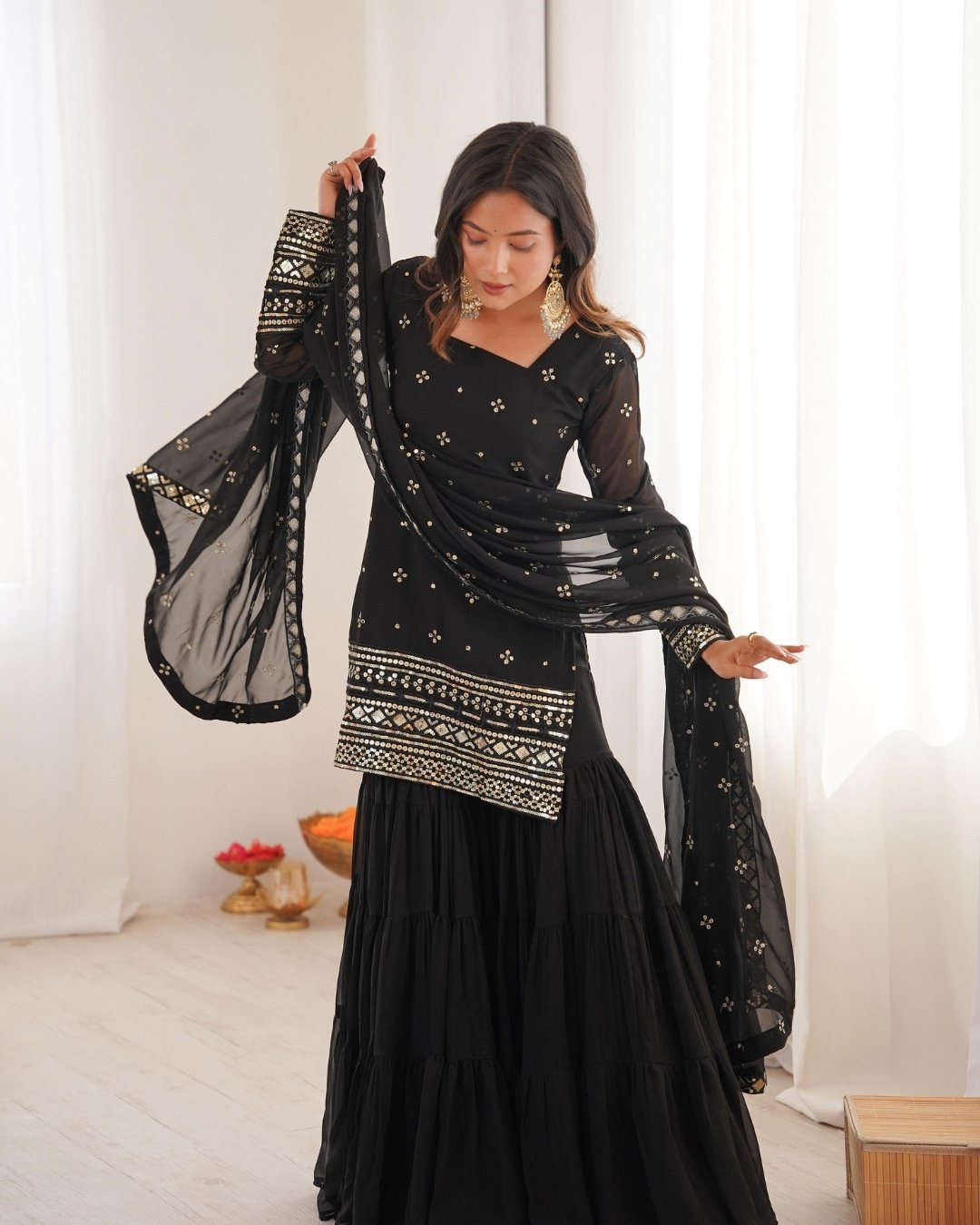 Designer Sharara Suit Set