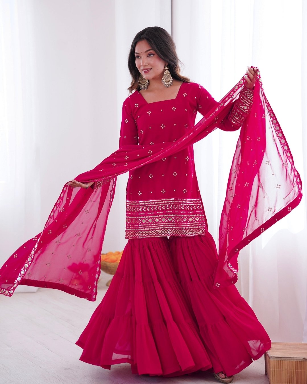 Designer Sharara Suit Set