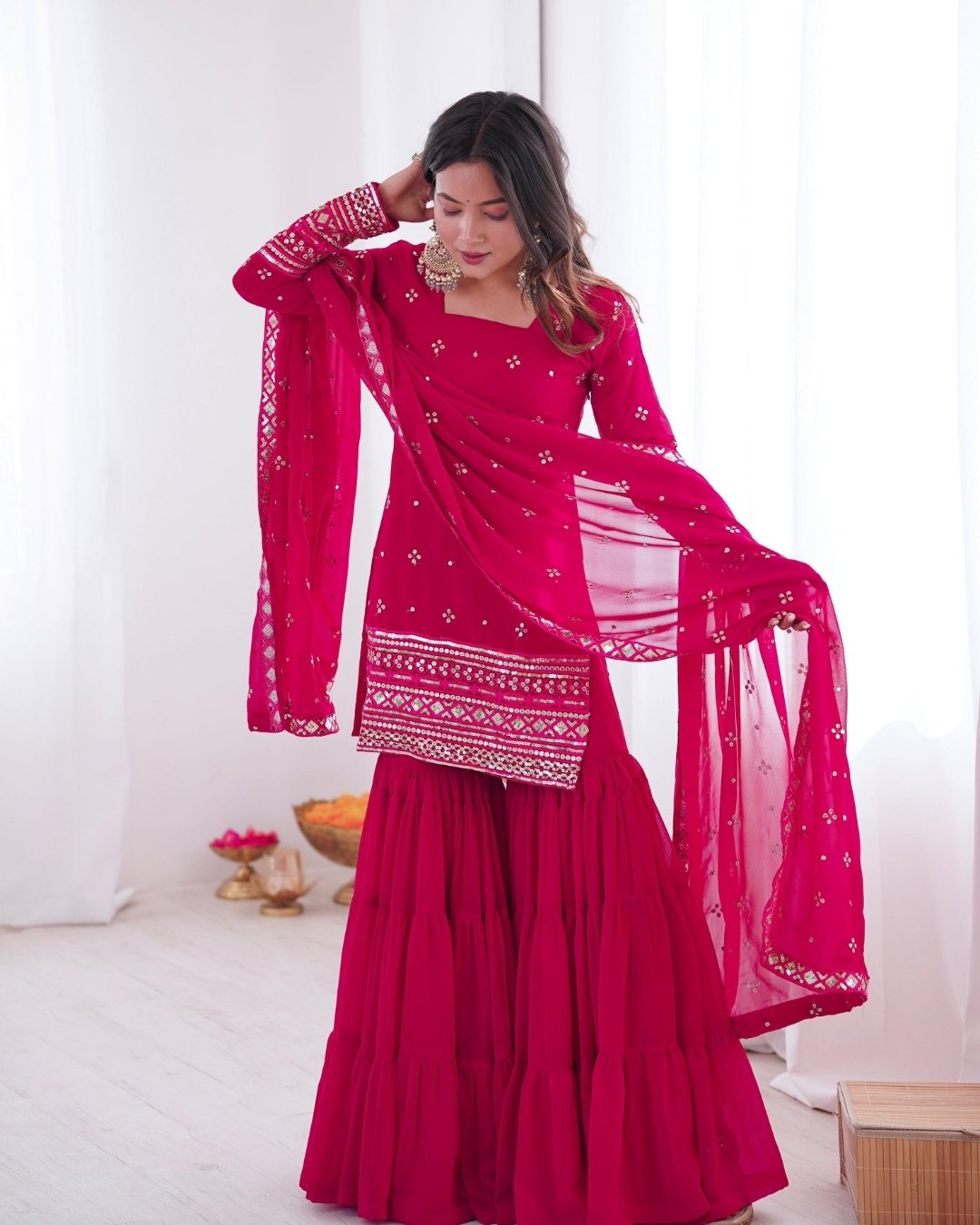 Designer Sharara Suit Set