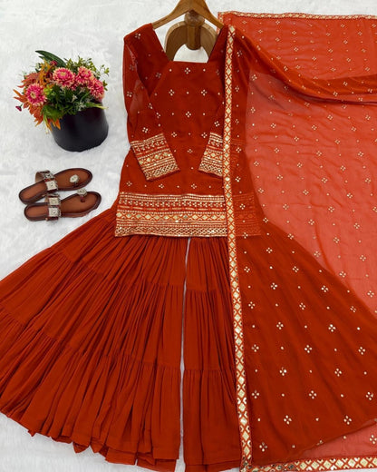 Designer Sharara Suit Set