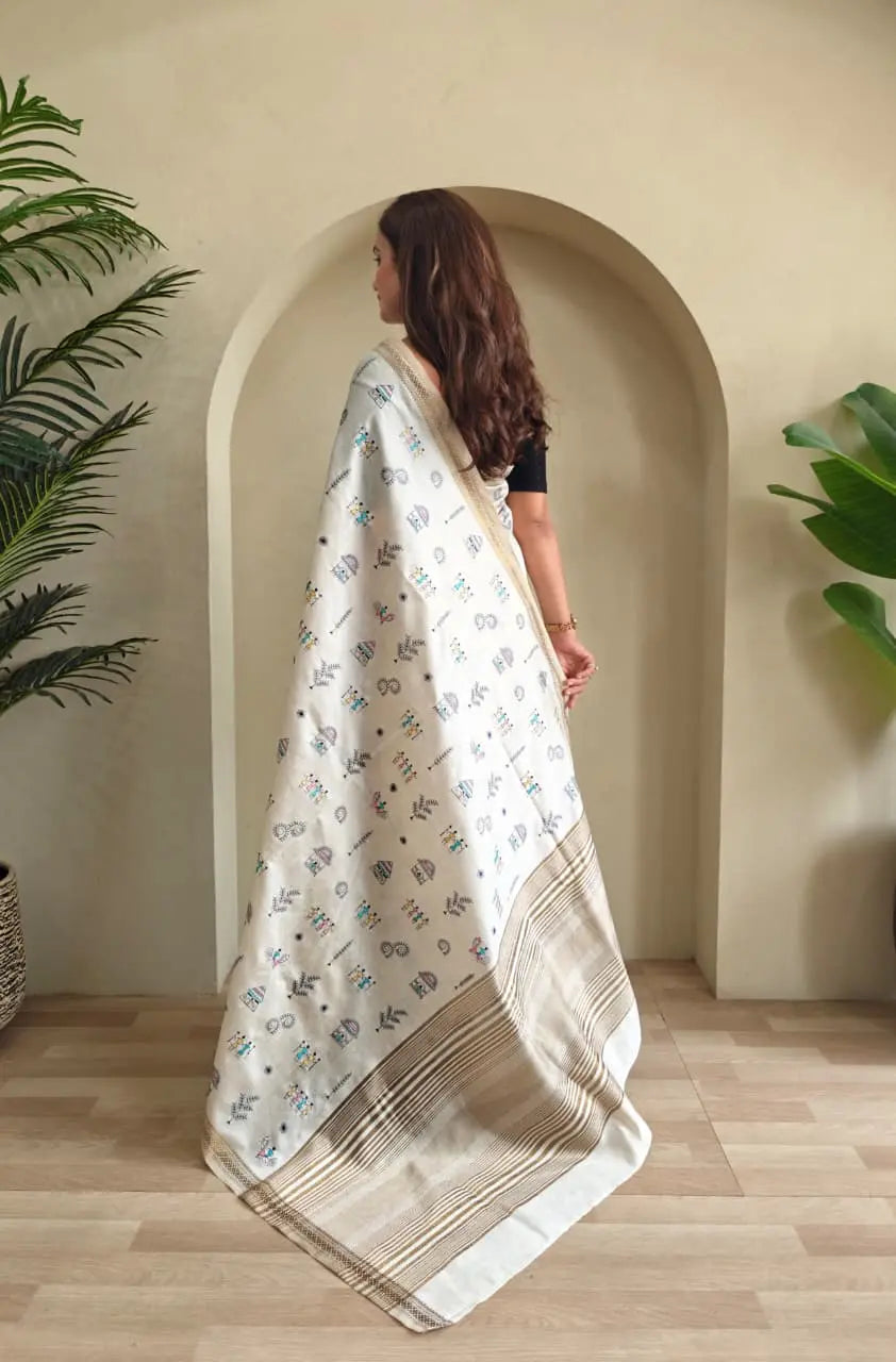 Designer Tussar Saree for Women