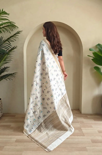 Designer Tussar Saree for Women