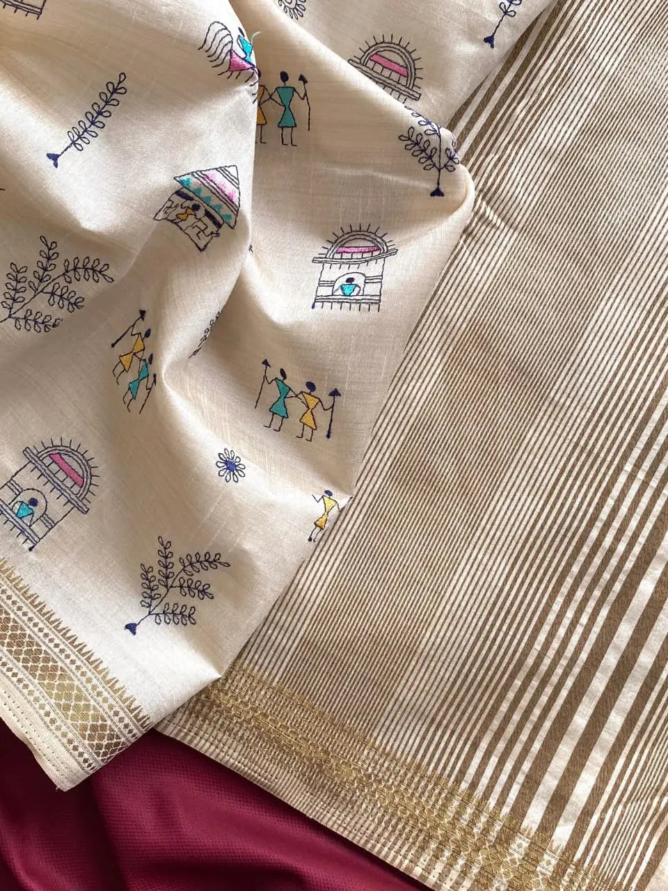 Designer Tussar Saree for Women