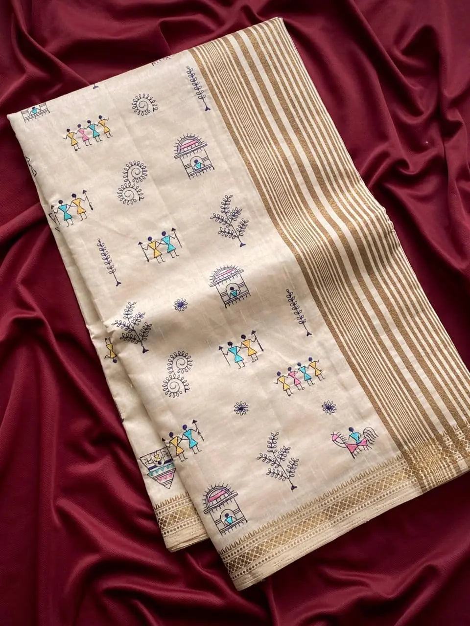 Designer Tussar Saree for Women