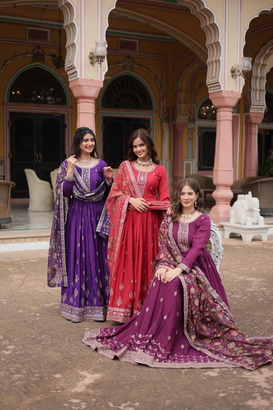 Designer Wedding Gown with Dupatta for Wedding