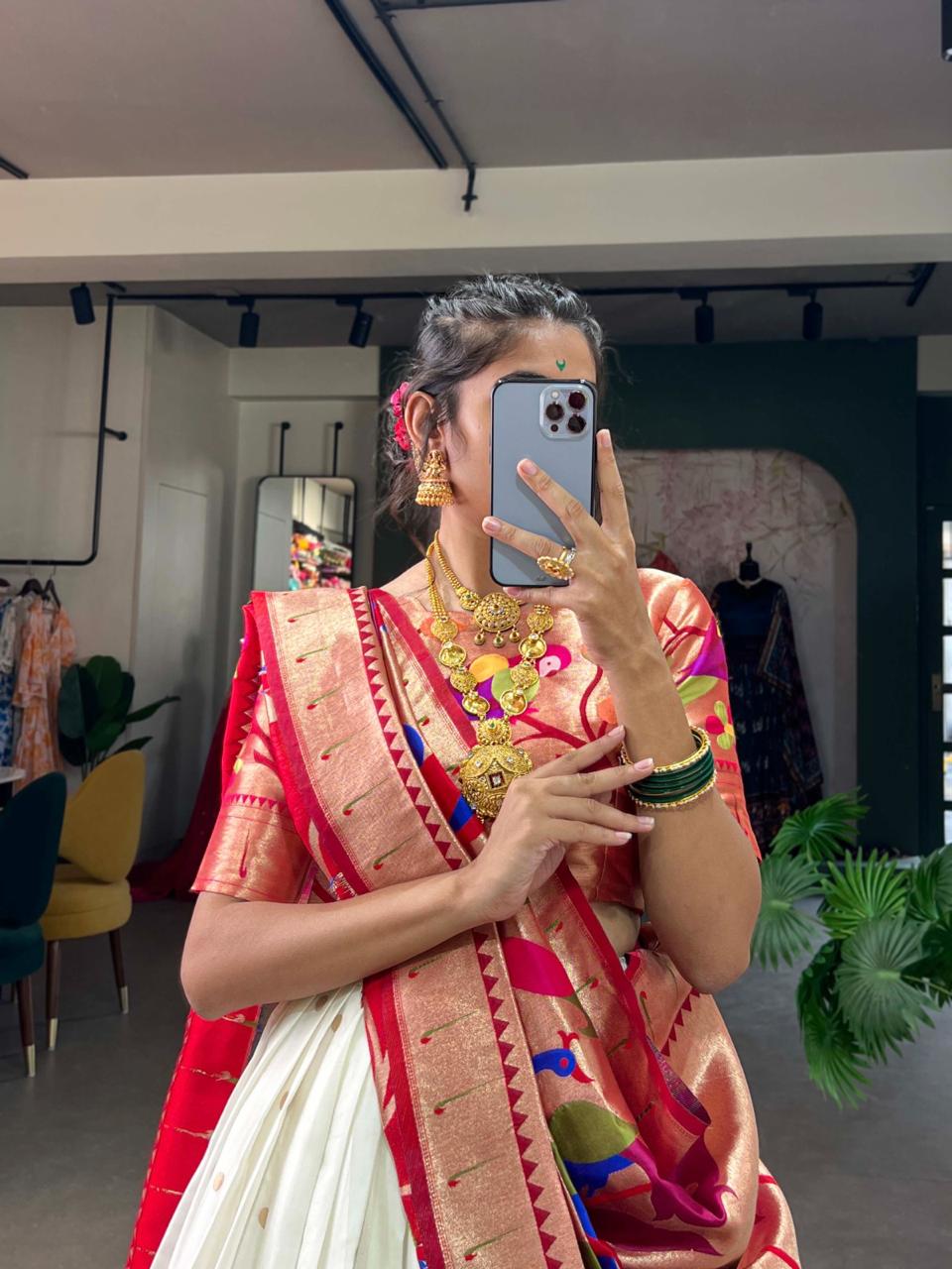 Designer Jacquard Silk Paithani Lehenga Choli with Dupatta