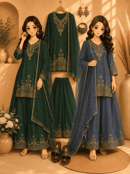 Designer Rangoli Crush Salwar Suit
