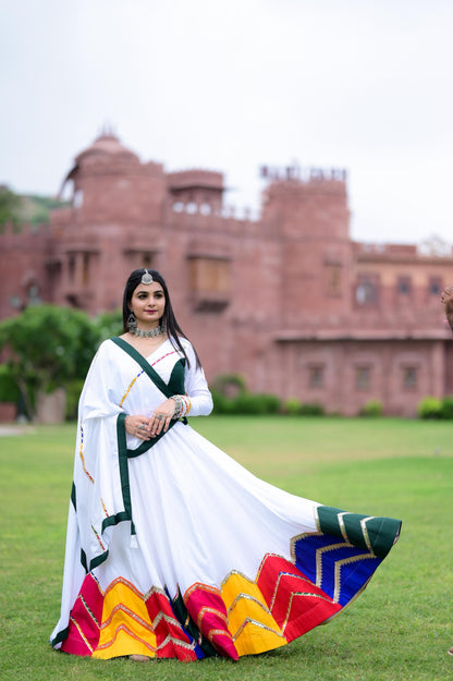 Designer Reyon Navratri Lehenga with Dupatta & Blouse