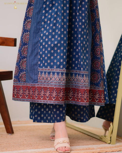 Elegant Blue Kurti Set for Women  Festive Collection