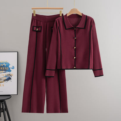 Elegant Co-Ord Set for Women with Black Piping