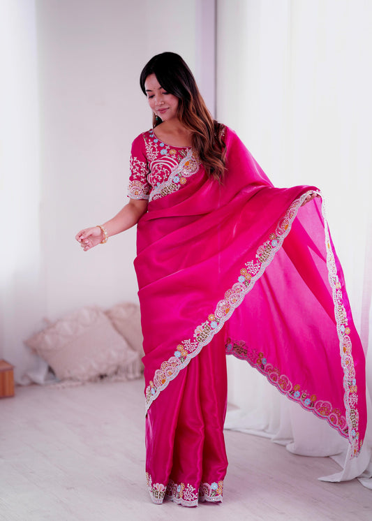 Elegant Designer Saree with Embroidery for All Occasions
