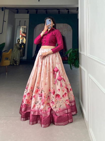 Elegant Dola Silk Floral Lehenga Set for All Occasions