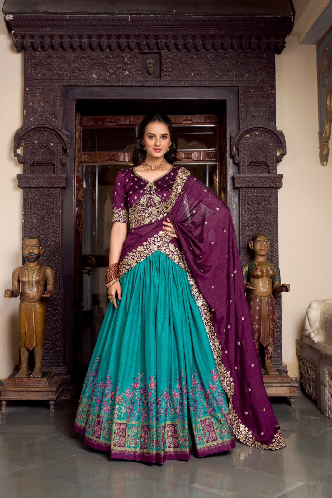Elegant Embroidered Designer Lehenga Set for Occasions