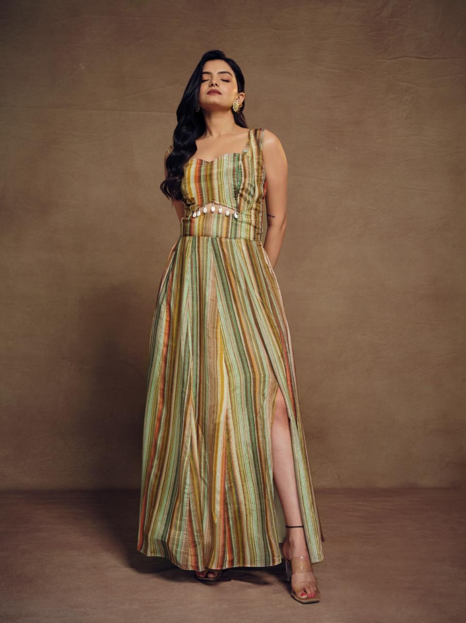 Elegant Silk Ensemble for Wedding and Festive Occasions