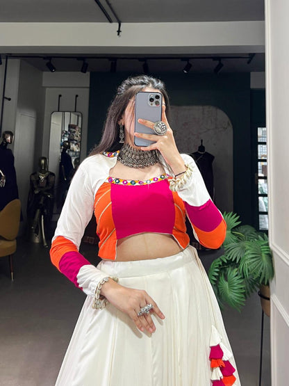 Elegant Mirror Work Lehenga Choli for Festive Occasions