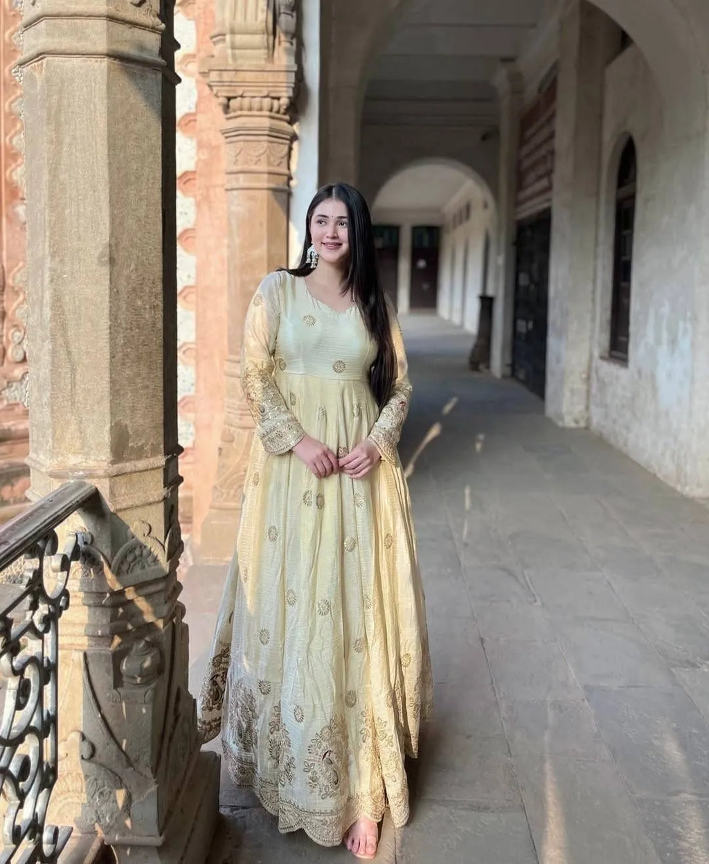 Embroidered Designer Anarkali Gown