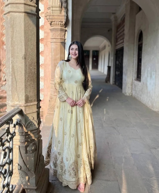 Embroidered Designer Anarkali Gown