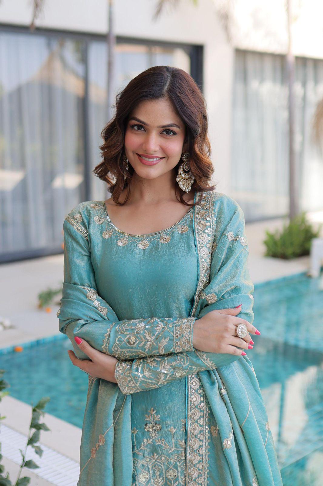 Embroidered Sharara Set