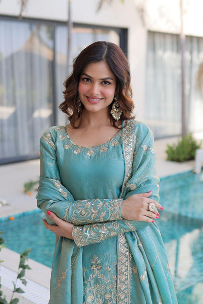 Embroidered Sharara Set